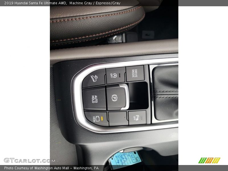 Machine Gray / Espresso/Gray 2019 Hyundai Santa Fe Ultimate AWD