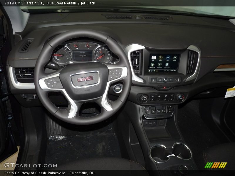 Blue Steel Metallic / Jet Black 2019 GMC Terrain SLE