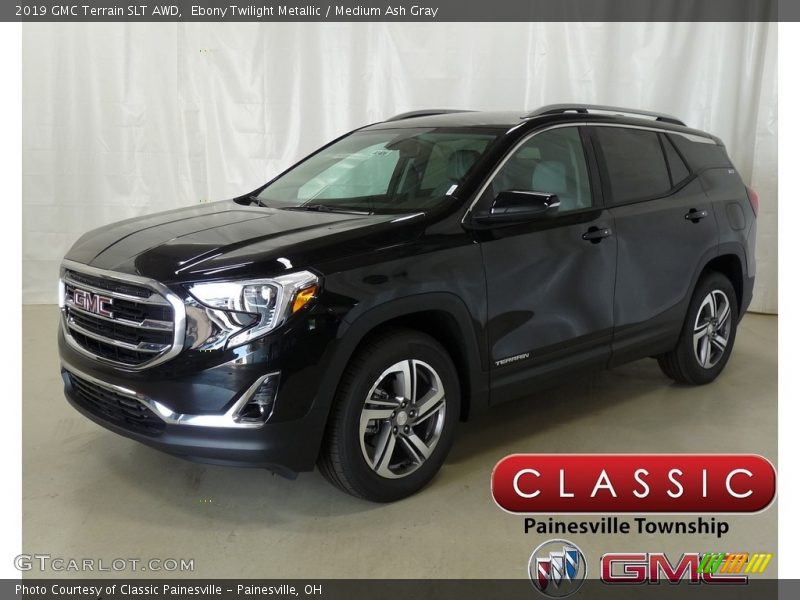 Ebony Twilight Metallic / Medium Ash Gray 2019 GMC Terrain SLT AWD