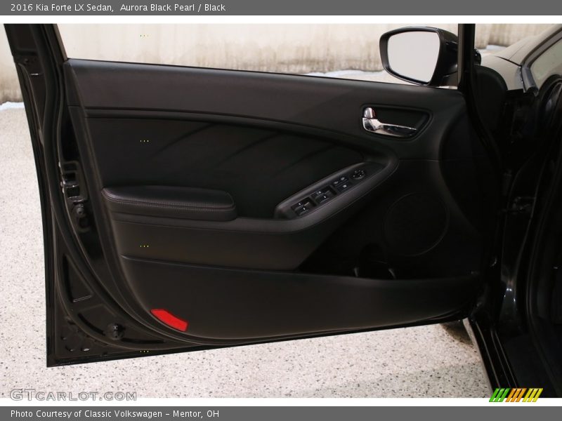 Aurora Black Pearl / Black 2016 Kia Forte LX Sedan