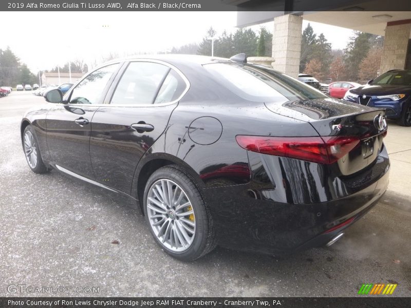 Alfa Black / Black/Crema 2019 Alfa Romeo Giulia Ti Lusso AWD