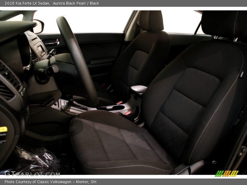 Aurora Black Pearl / Black 2016 Kia Forte LX Sedan