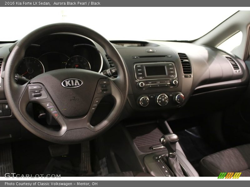 Aurora Black Pearl / Black 2016 Kia Forte LX Sedan