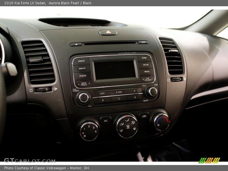 Aurora Black Pearl / Black 2016 Kia Forte LX Sedan