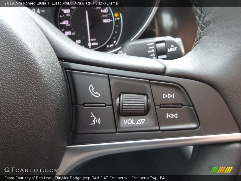 Alfa Black / Black/Crema 2019 Alfa Romeo Giulia Ti Lusso AWD