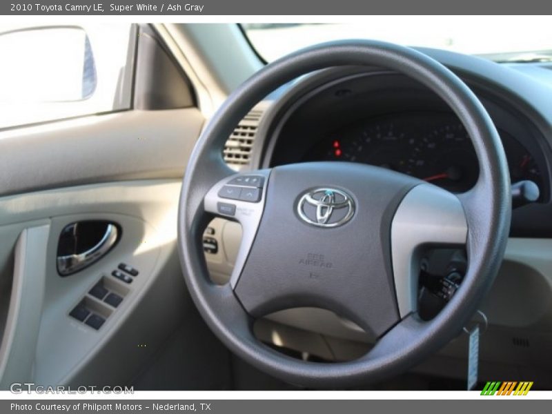 Super White / Ash Gray 2010 Toyota Camry LE