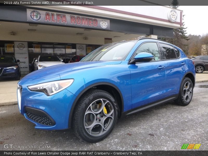 Misano Blue Metallic / Black 2019 Alfa Romeo Stelvio AWD