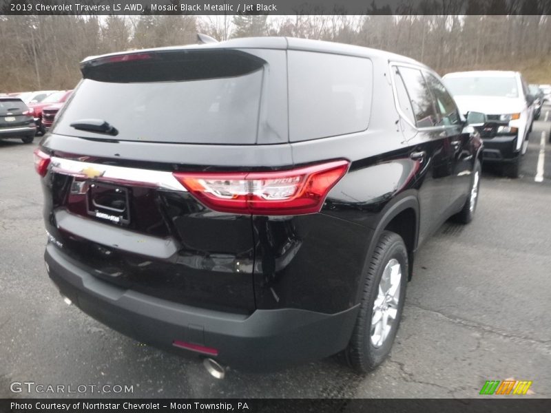 Mosaic Black Metallic / Jet Black 2019 Chevrolet Traverse LS AWD