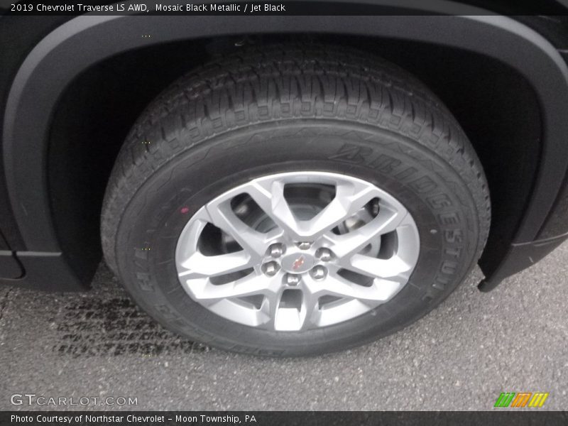 Mosaic Black Metallic / Jet Black 2019 Chevrolet Traverse LS AWD
