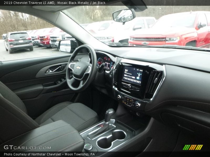 Mosaic Black Metallic / Jet Black 2019 Chevrolet Traverse LS AWD