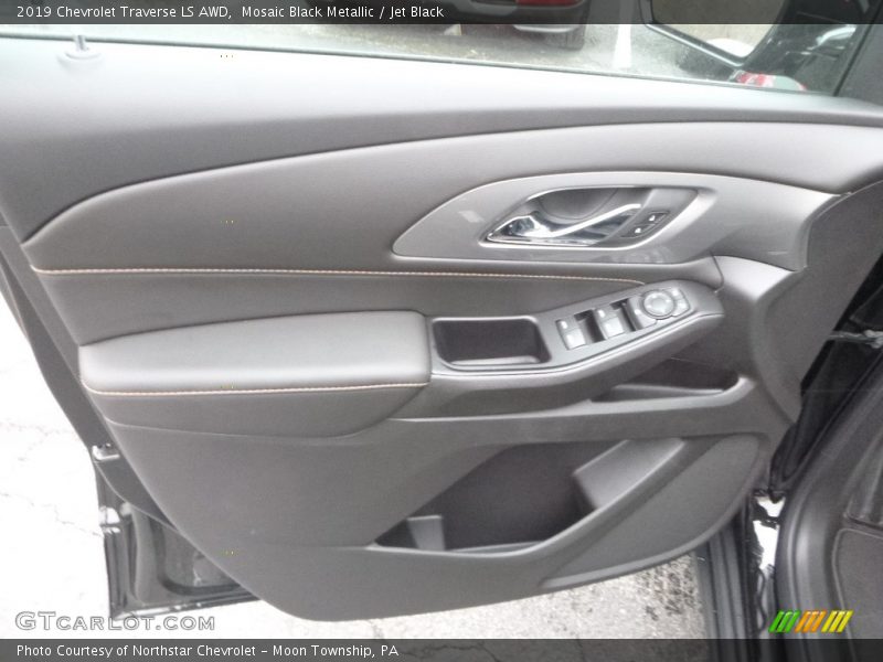 Mosaic Black Metallic / Jet Black 2019 Chevrolet Traverse LS AWD