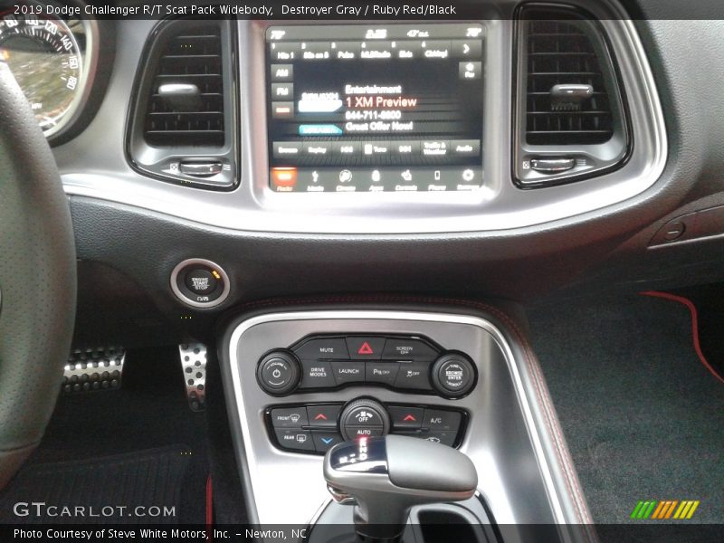 Controls of 2019 Challenger R/T Scat Pack Widebody