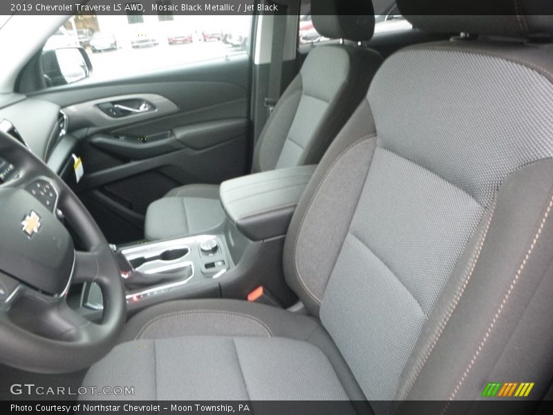 Mosaic Black Metallic / Jet Black 2019 Chevrolet Traverse LS AWD