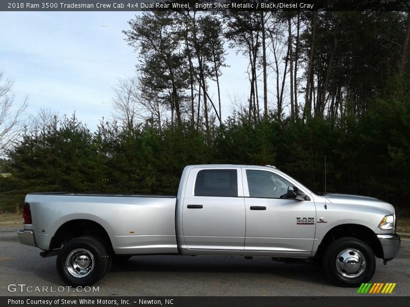 Bright Silver Metallic / Black/Diesel Gray 2018 Ram 3500 Tradesman Crew Cab 4x4 Dual Rear Wheel