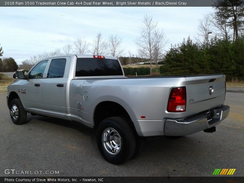 Bright Silver Metallic / Black/Diesel Gray 2018 Ram 3500 Tradesman Crew Cab 4x4 Dual Rear Wheel