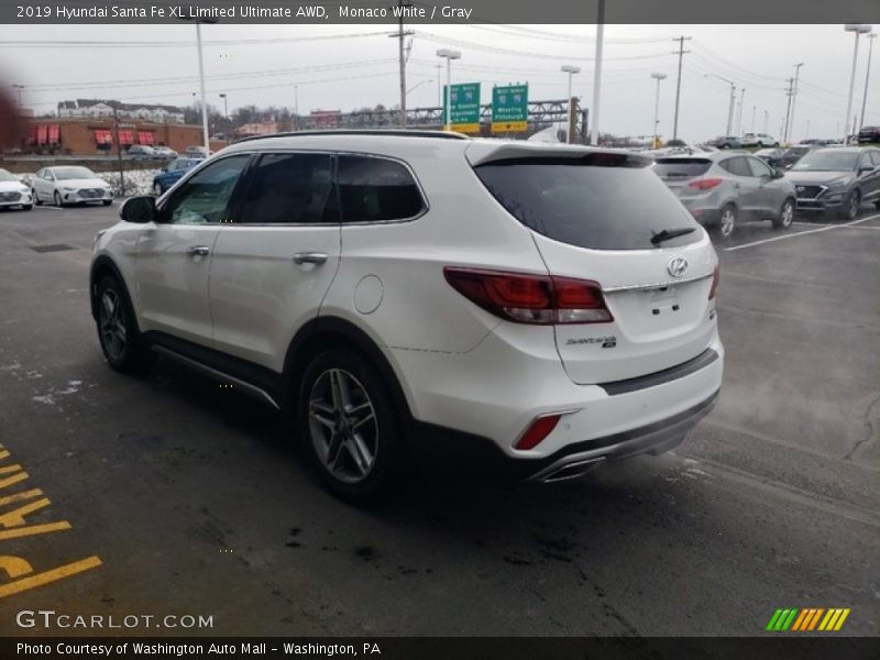 Monaco White / Gray 2019 Hyundai Santa Fe XL Limited Ultimate AWD