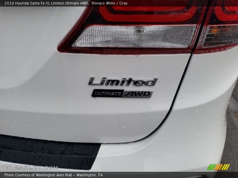 Monaco White / Gray 2019 Hyundai Santa Fe XL Limited Ultimate AWD