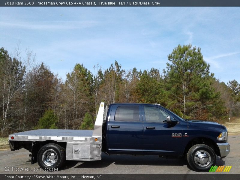 True Blue Pearl / Black/Diesel Gray 2018 Ram 3500 Tradesman Crew Cab 4x4 Chassis