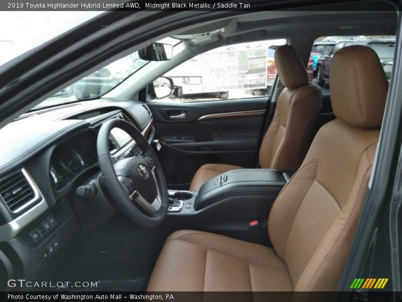Front Seat of 2019 Highlander Hybrid Limited AWD