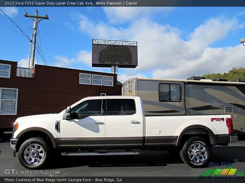 White Platinum / Camel 2017 Ford F350 Super Duty Lariat Crew Cab 4x4