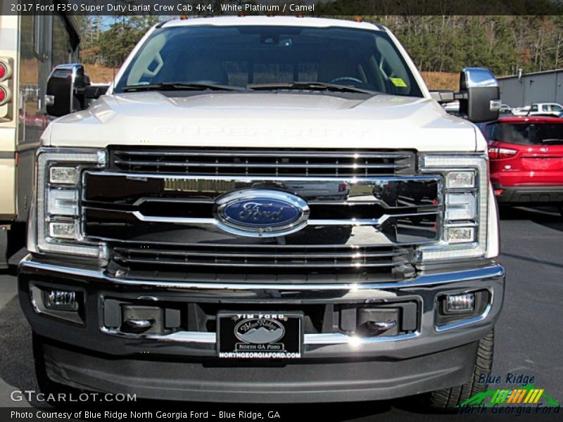 White Platinum / Camel 2017 Ford F350 Super Duty Lariat Crew Cab 4x4