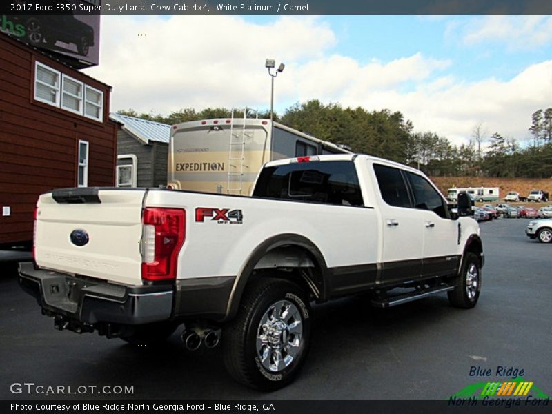 White Platinum / Camel 2017 Ford F350 Super Duty Lariat Crew Cab 4x4