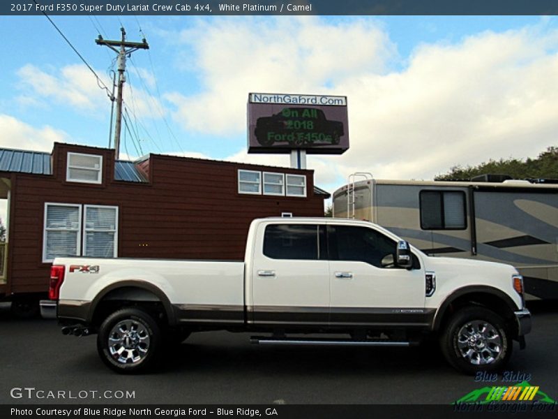 White Platinum / Camel 2017 Ford F350 Super Duty Lariat Crew Cab 4x4