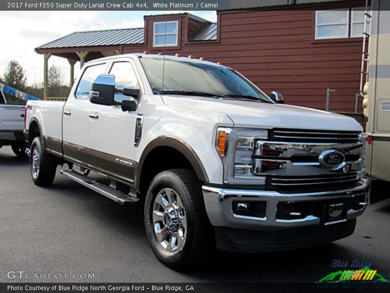 White Platinum / Camel 2017 Ford F350 Super Duty Lariat Crew Cab 4x4