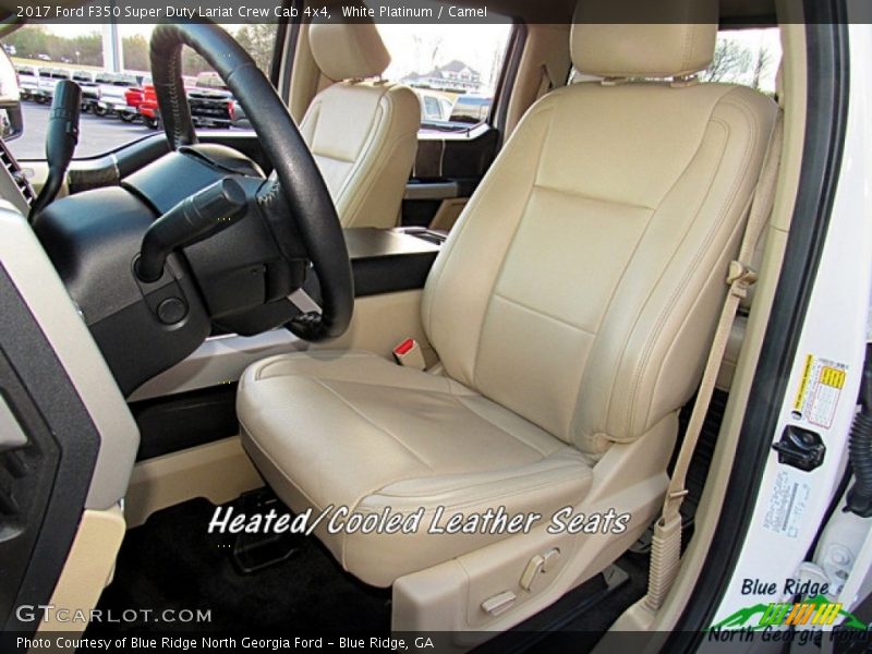 White Platinum / Camel 2017 Ford F350 Super Duty Lariat Crew Cab 4x4
