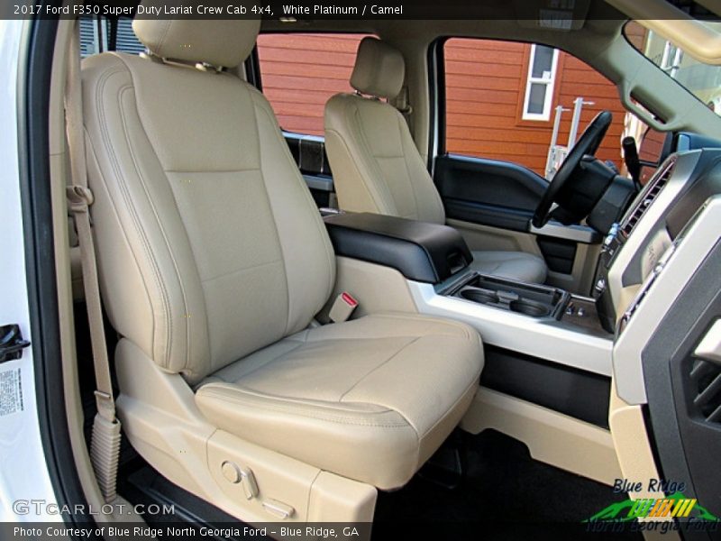 White Platinum / Camel 2017 Ford F350 Super Duty Lariat Crew Cab 4x4