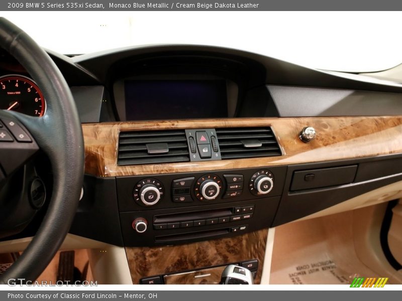 Monaco Blue Metallic / Cream Beige Dakota Leather 2009 BMW 5 Series 535xi Sedan