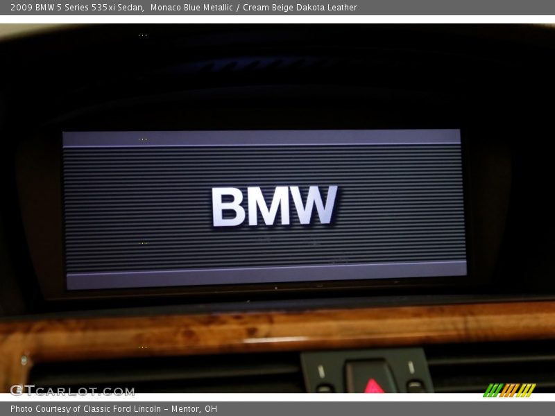 Monaco Blue Metallic / Cream Beige Dakota Leather 2009 BMW 5 Series 535xi Sedan