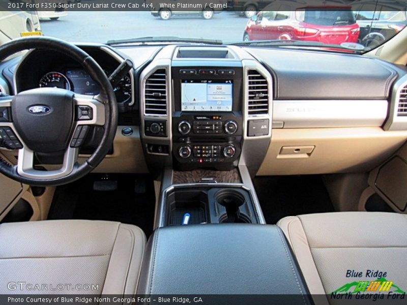 White Platinum / Camel 2017 Ford F350 Super Duty Lariat Crew Cab 4x4