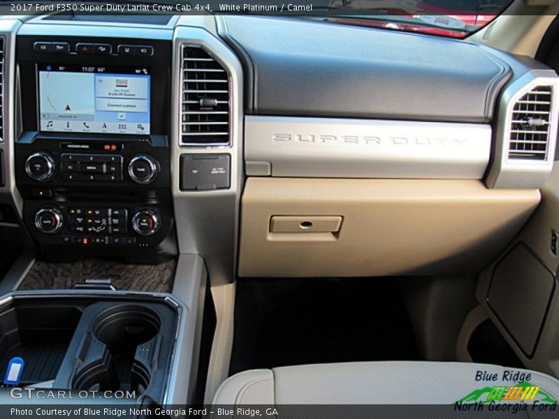 White Platinum / Camel 2017 Ford F350 Super Duty Lariat Crew Cab 4x4