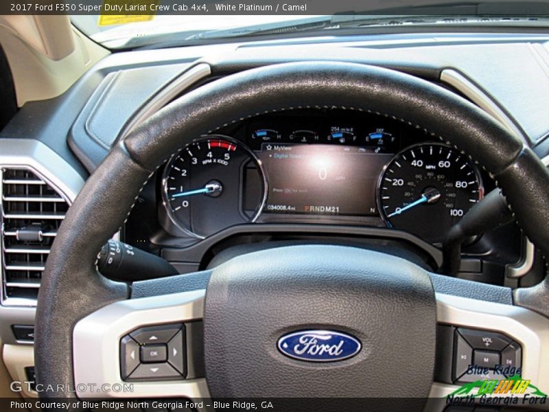 White Platinum / Camel 2017 Ford F350 Super Duty Lariat Crew Cab 4x4