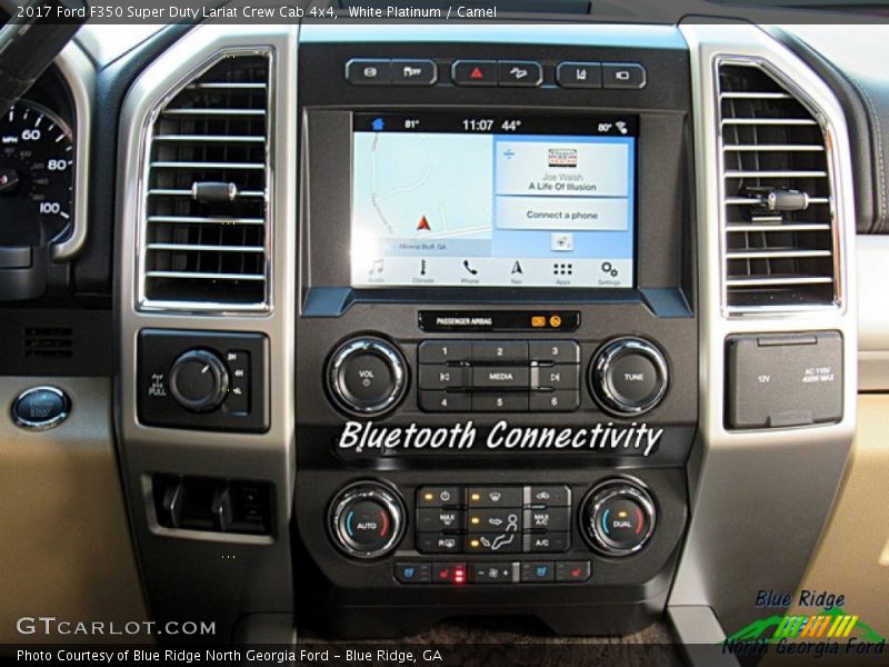 White Platinum / Camel 2017 Ford F350 Super Duty Lariat Crew Cab 4x4