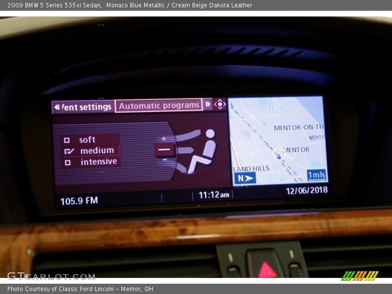 Monaco Blue Metallic / Cream Beige Dakota Leather 2009 BMW 5 Series 535xi Sedan