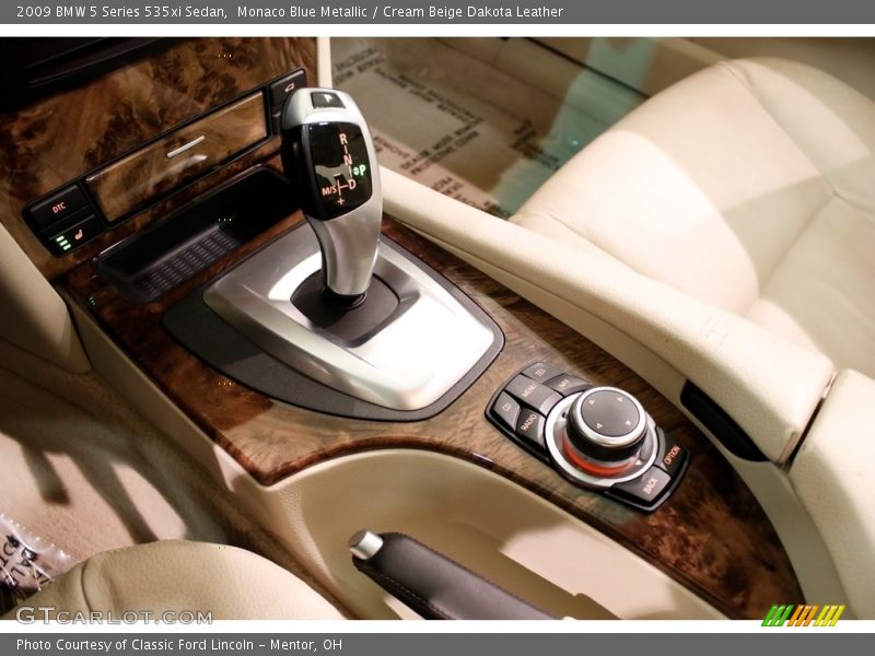 Monaco Blue Metallic / Cream Beige Dakota Leather 2009 BMW 5 Series 535xi Sedan