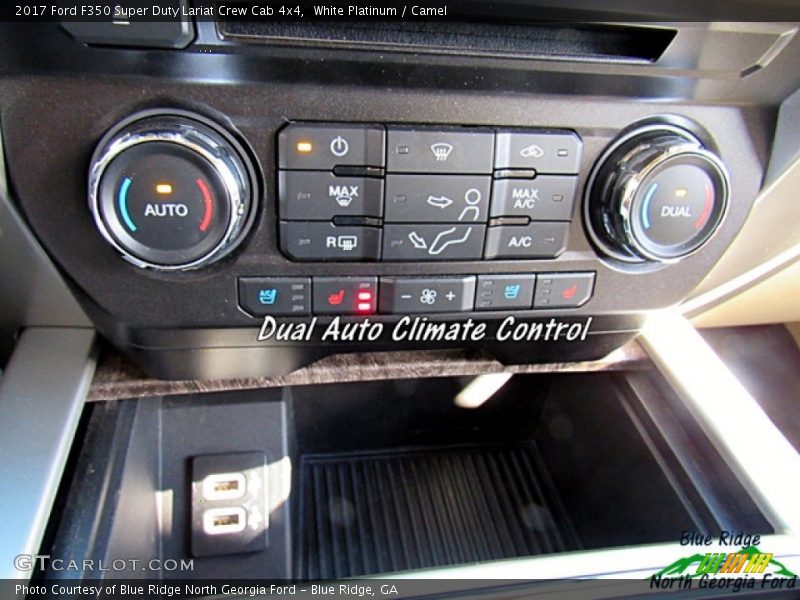 White Platinum / Camel 2017 Ford F350 Super Duty Lariat Crew Cab 4x4