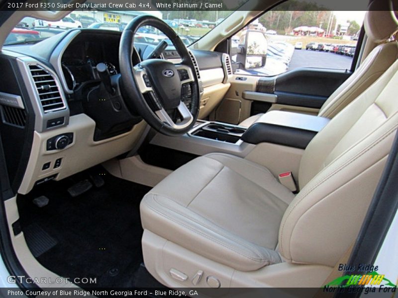 White Platinum / Camel 2017 Ford F350 Super Duty Lariat Crew Cab 4x4