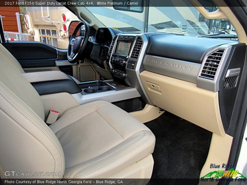 White Platinum / Camel 2017 Ford F350 Super Duty Lariat Crew Cab 4x4
