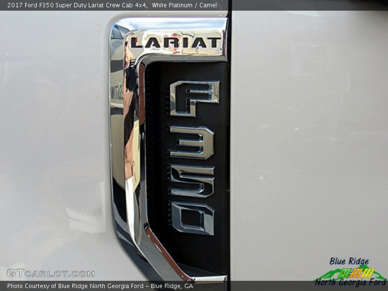 White Platinum / Camel 2017 Ford F350 Super Duty Lariat Crew Cab 4x4