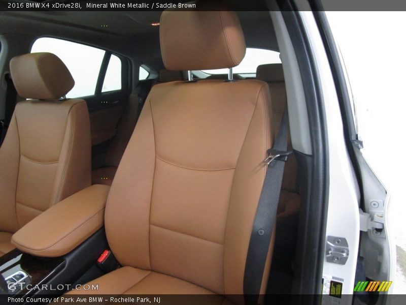 Mineral White Metallic / Saddle Brown 2016 BMW X4 xDrive28i