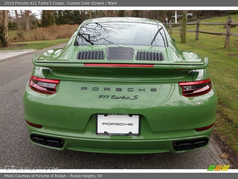Custom Color (Green) / Black 2019 Porsche 911 Turbo S Coupe