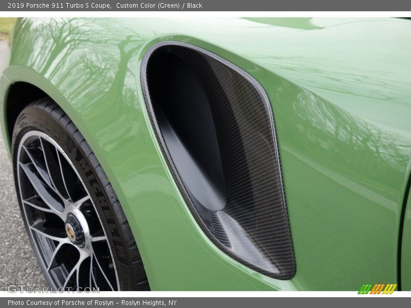 Custom Color (Green) / Black 2019 Porsche 911 Turbo S Coupe