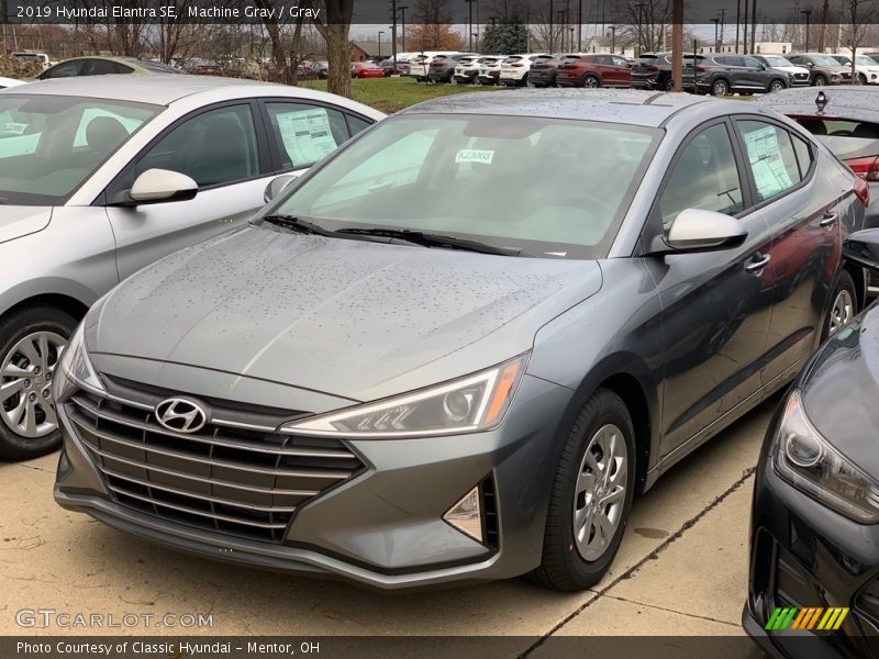 Machine Gray / Gray 2019 Hyundai Elantra SE