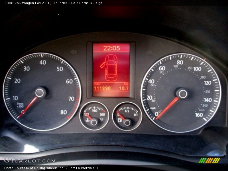 Thunder Blue / Cornsilk Beige 2008 Volkswagen Eos 2.0T