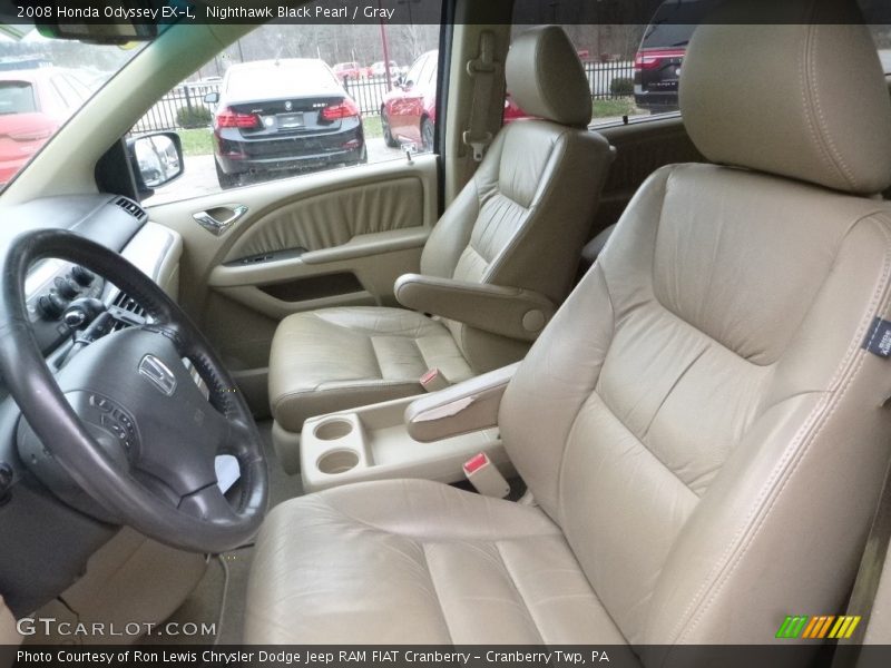 Nighthawk Black Pearl / Gray 2008 Honda Odyssey EX-L