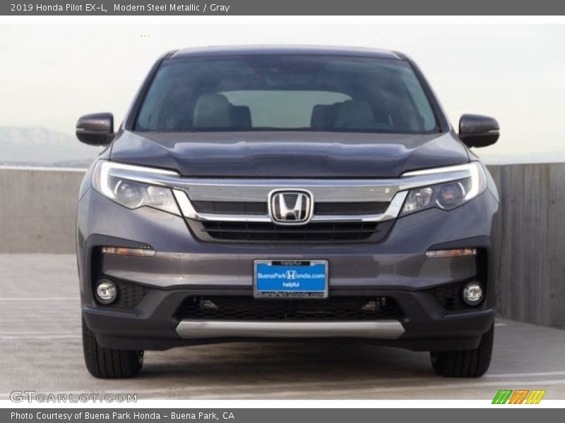 Modern Steel Metallic / Gray 2019 Honda Pilot EX-L