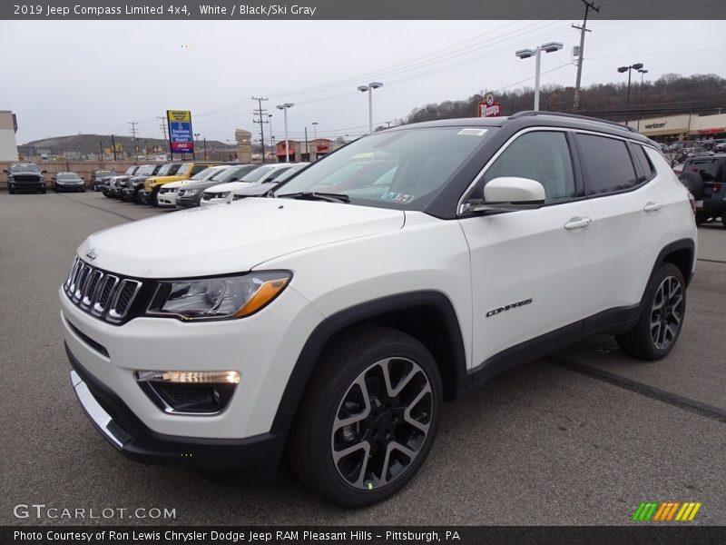 White / Black/Ski Gray 2019 Jeep Compass Limited 4x4